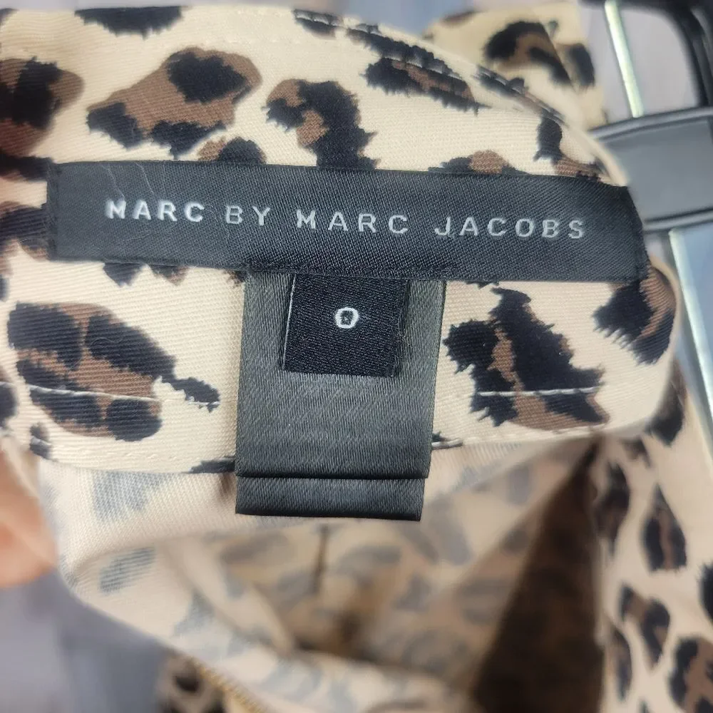 Marc Jacobs Cheetah Print A Line Skirt Size 0